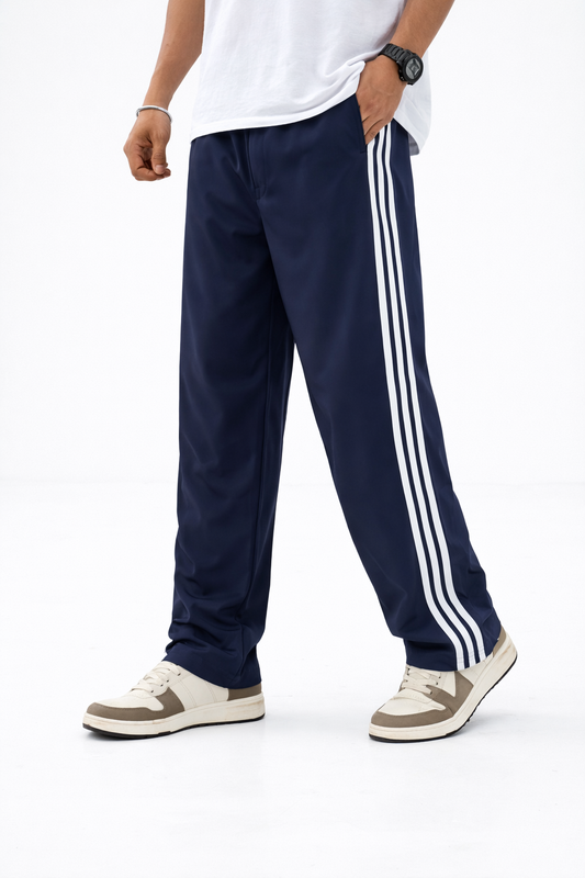 3 Line ns baggy type track pants buy 3 pcs @499(Navy)