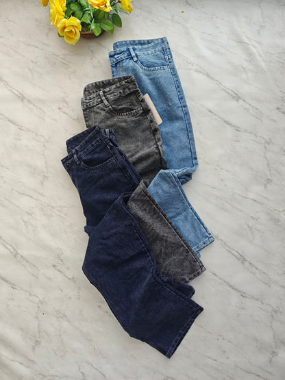 3 in 1 Combo men's Straight fit jeans jeans pants buy @999 only [Grey shade,Dark blue ,ice blue ]