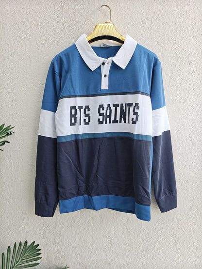 Men's korean Collar premium old money Zipper Full sleeve tshirts@249 (Fabric Reference – Please Read Description)