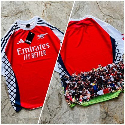 Half sleeve front and back printed football jersey buy @200