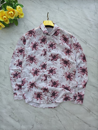 MFW Floral Viscose Printed Full Sleeve Shirt Single pcs @299 and Buy 4 pcs combo @999