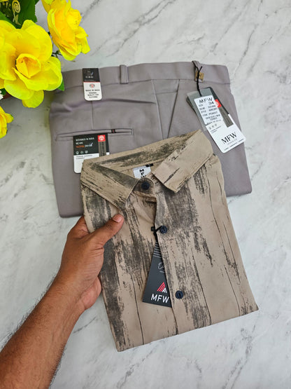 2 in 1 Combo Printed shirts + peanut polo fit pant buy @550 rs only
