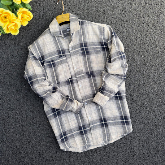 Men's Double pocket  baggy Back printed shirt single pcs @350 and Buy 3 pc combo @999