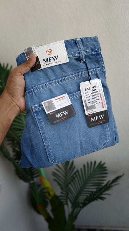 Men's premium Side pocket mom fit jeans pant buy @450 rs only[L.Blue]