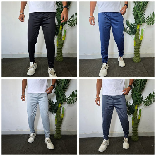 Strachable lycra track pants buy 4 pcs combo @499 only