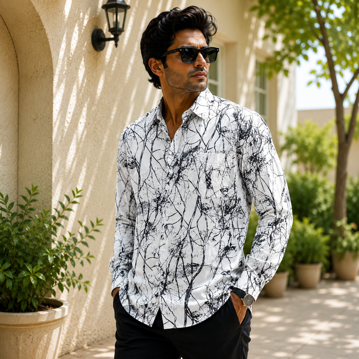 Men's Full sleeve viscose printed Shirts single pcs @350 and Buy 3 pc combo @999