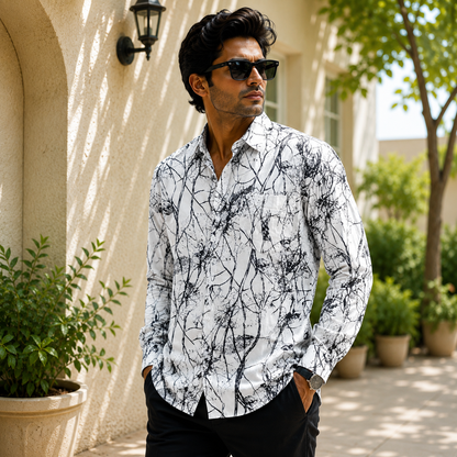 Men's Full sleeve viscose printed Shirts single pcs @350 and Buy 3 pc combo @999