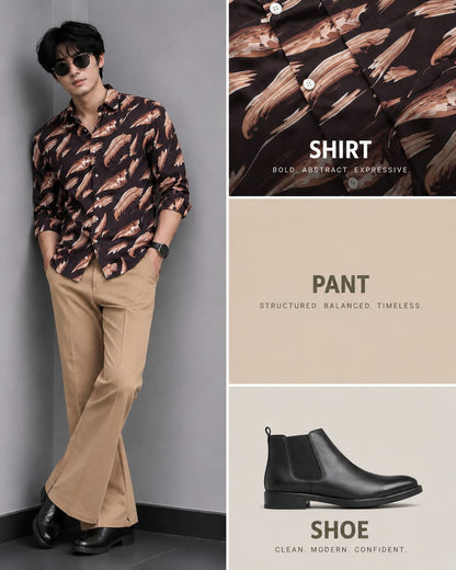 3 in 1 combo viscose shirts + boot but pant + shoe combo buy @999 only