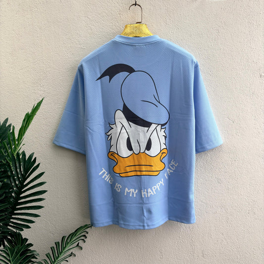 Round neck Front and back Printed droup shoulder Tshirt 1 pc @199 and 3 pcs @ 499