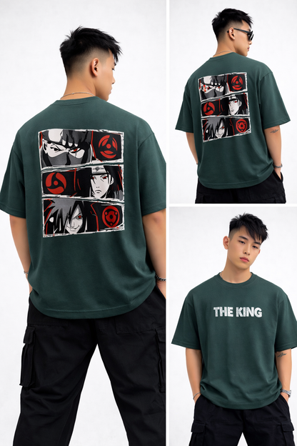 Round neck Front and back print droup shoulder Tshirt 1 pc @199 and 3 pcs @ 499