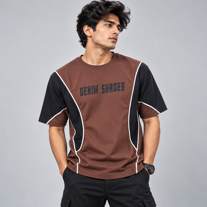 MFW piping design round neck drop shoulder tshirt buy@250rs only