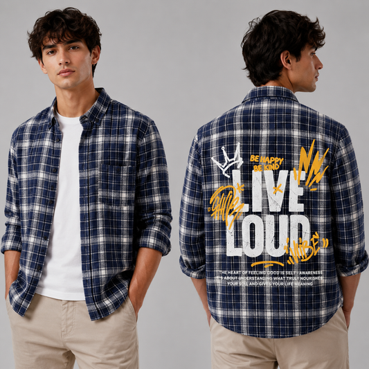 Mfw Baggy Backprinted Shirts single pcs @350 and Buy 3 pc combo @999 (Blue)