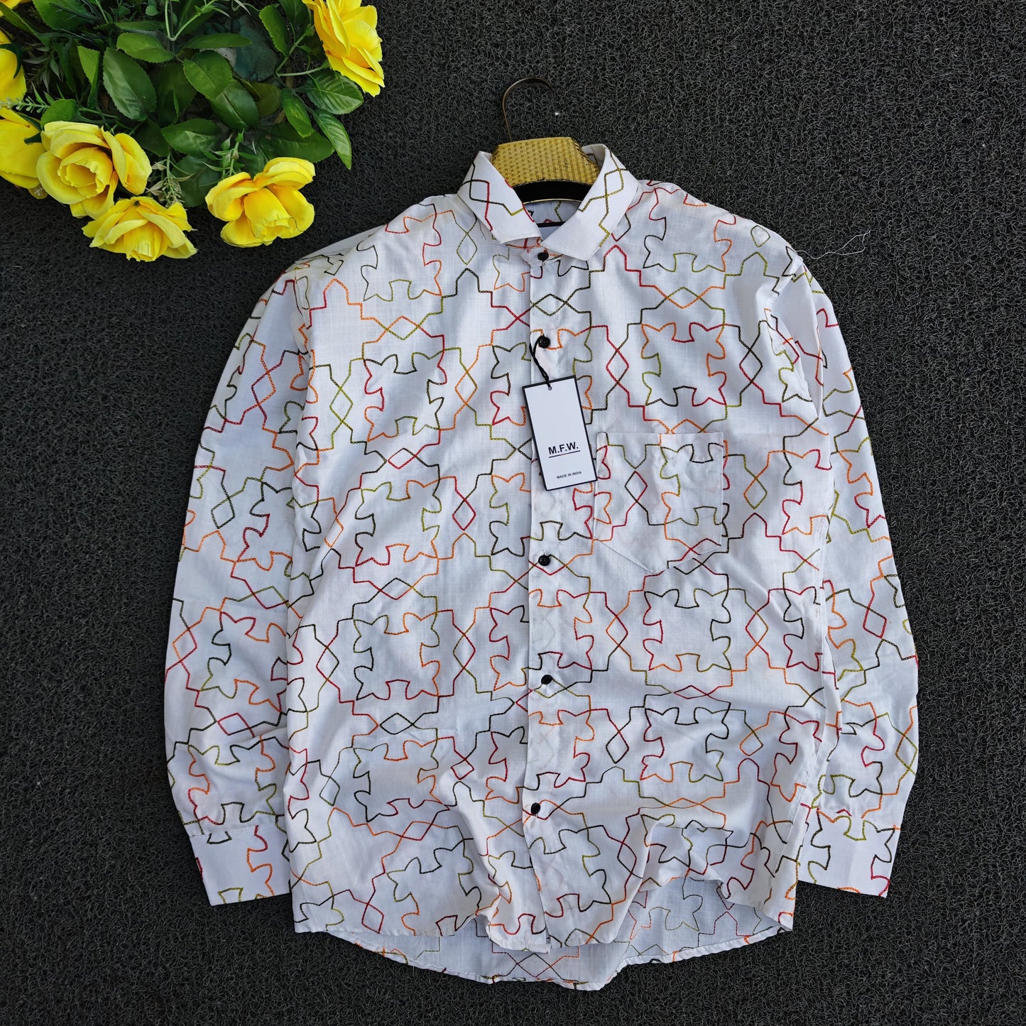 Mfw embroidery full sleeve Shirts single pcs @299 and Buy 4 pcs combo @999