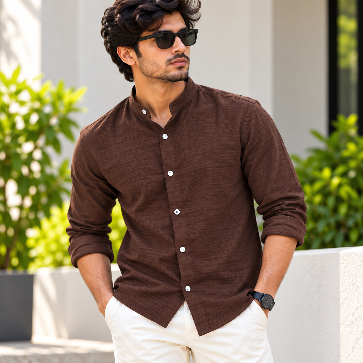 MFW Chinese collar crush lenin full sleeve shirts Single pcs @299 and Buy 4 pcs combo @999