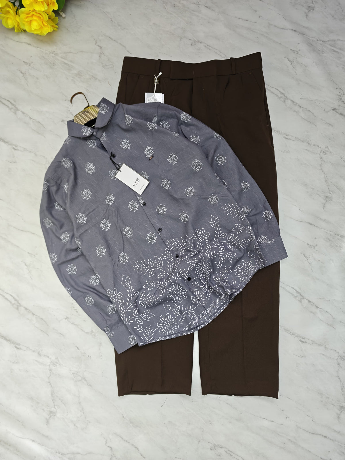 2 in 1 combo MFW bottom printed shirts + korean Baggy pants buy @600 rs only