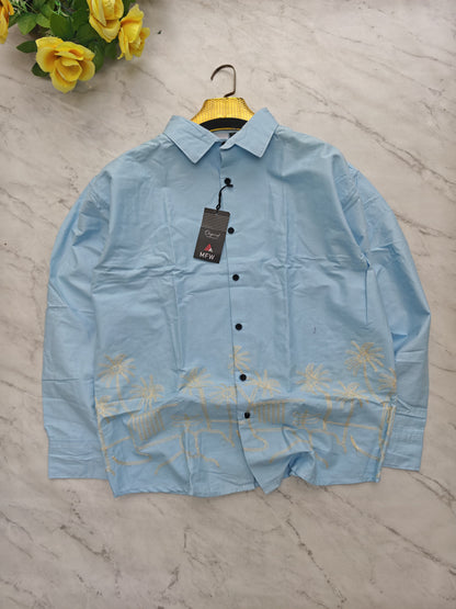 Men's Full sleeve Cotton Bottom Embroidery Shirts single pcs @350 and Buy 3 pc combo @999 (N3)