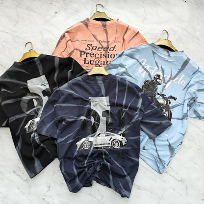 3 in 1 combo buy 3 pcs Random design Drop shoulder acid wash Spray tshirts buy 500 only(Read description before ordering)