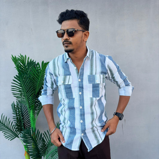 Men's Full sleeve Double pocket Shirts Shirts single pcs @299 and Buy 4 pcs combo @999