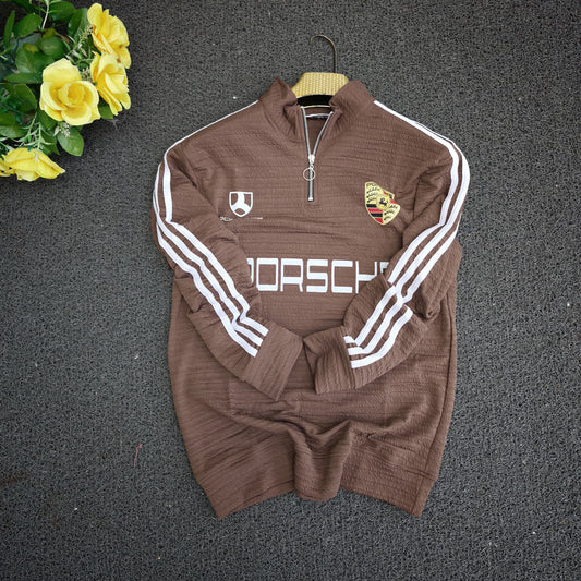 Men's  korean Collar premium old money Zipper Full sleeve tshirts@249(Fabric Reference – Please Read Description)