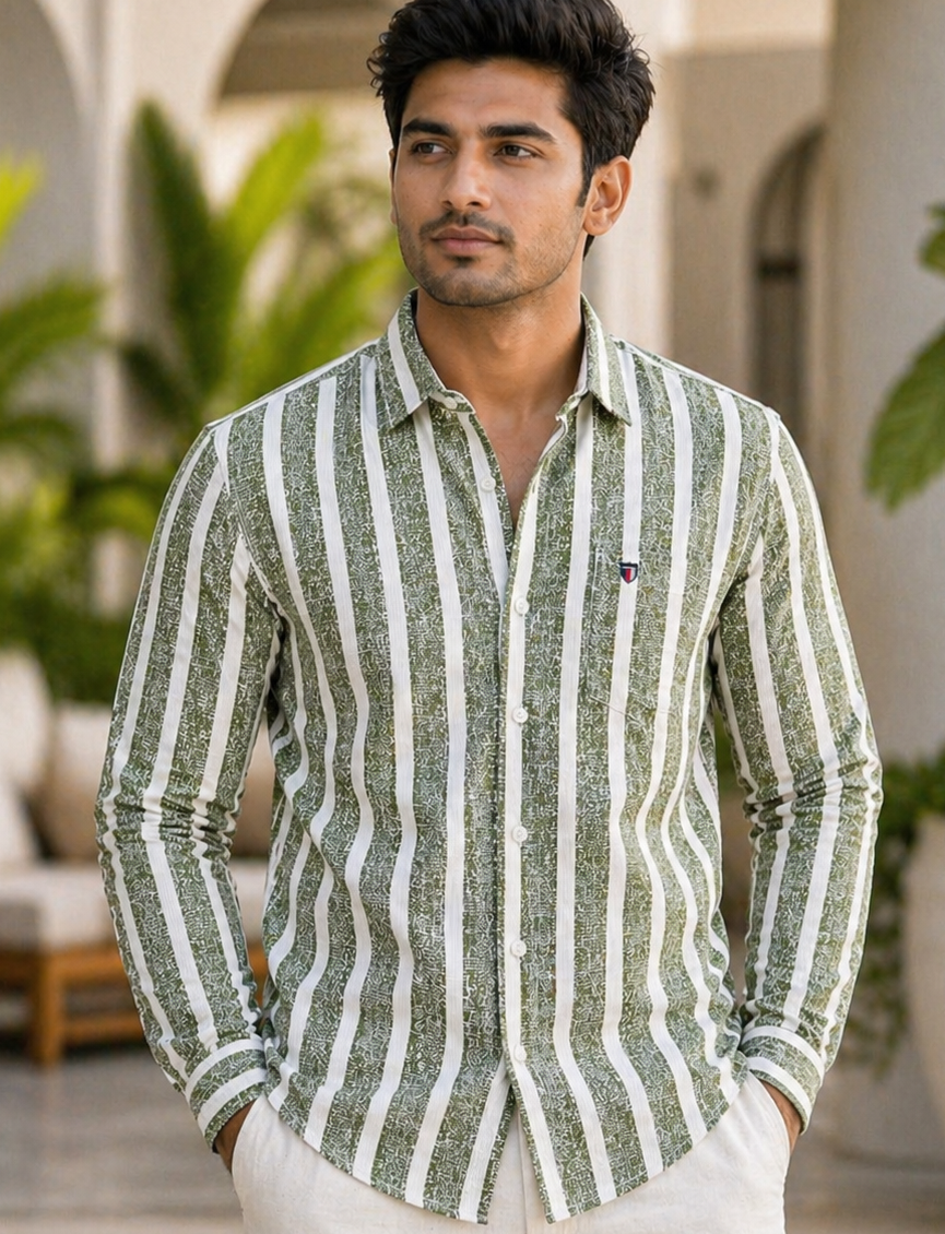 Mfw stripes full sleeve Shirts single pcs @299 and Buy 4 pcs combo @999