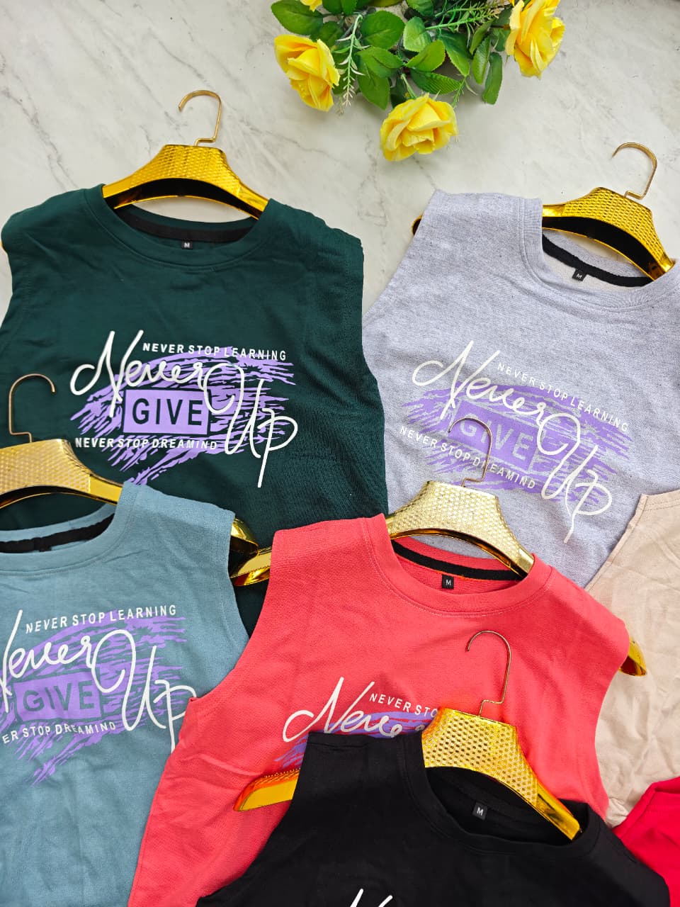 Random design Cotton Tank top sleeveless tshirt buy @150 rs only