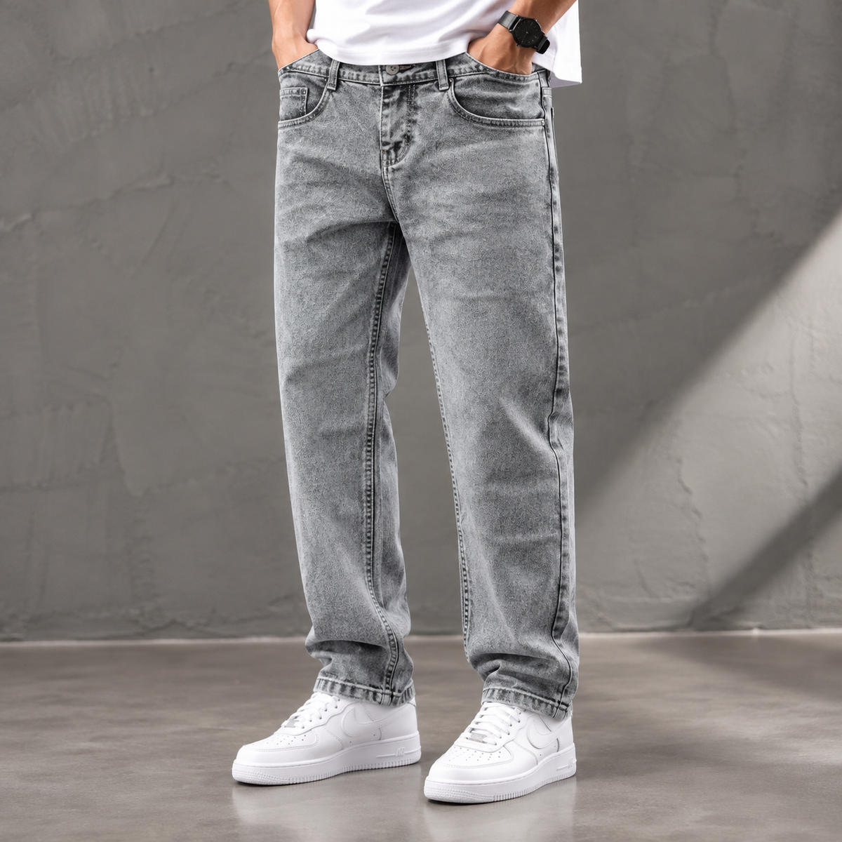 MFW plain mom fit jeans pant single pcs @350 and Buy 3 pc combo @999[Grey Shade]