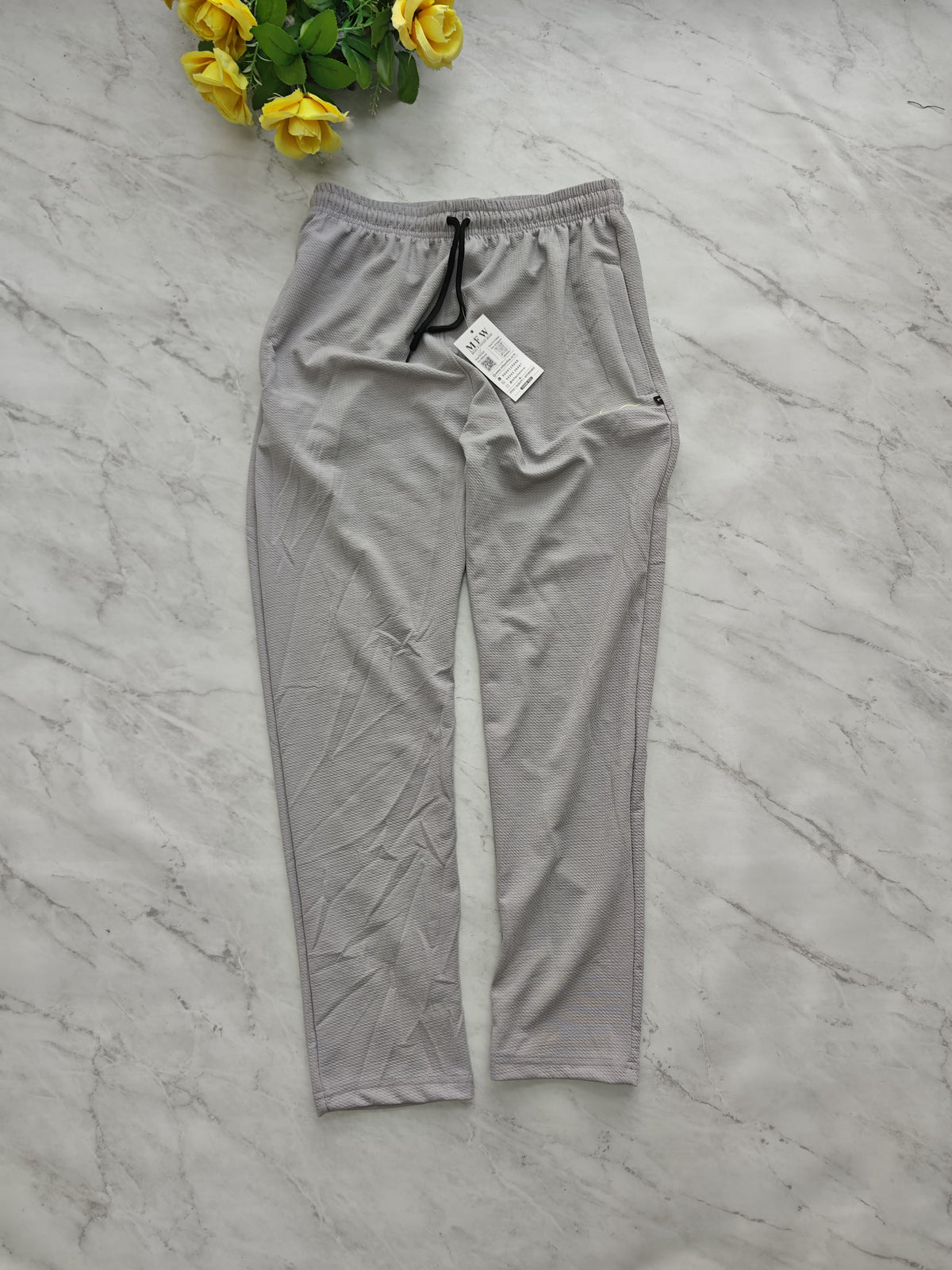 Popcorn track pants buy 3 pcs @499(Ash)
