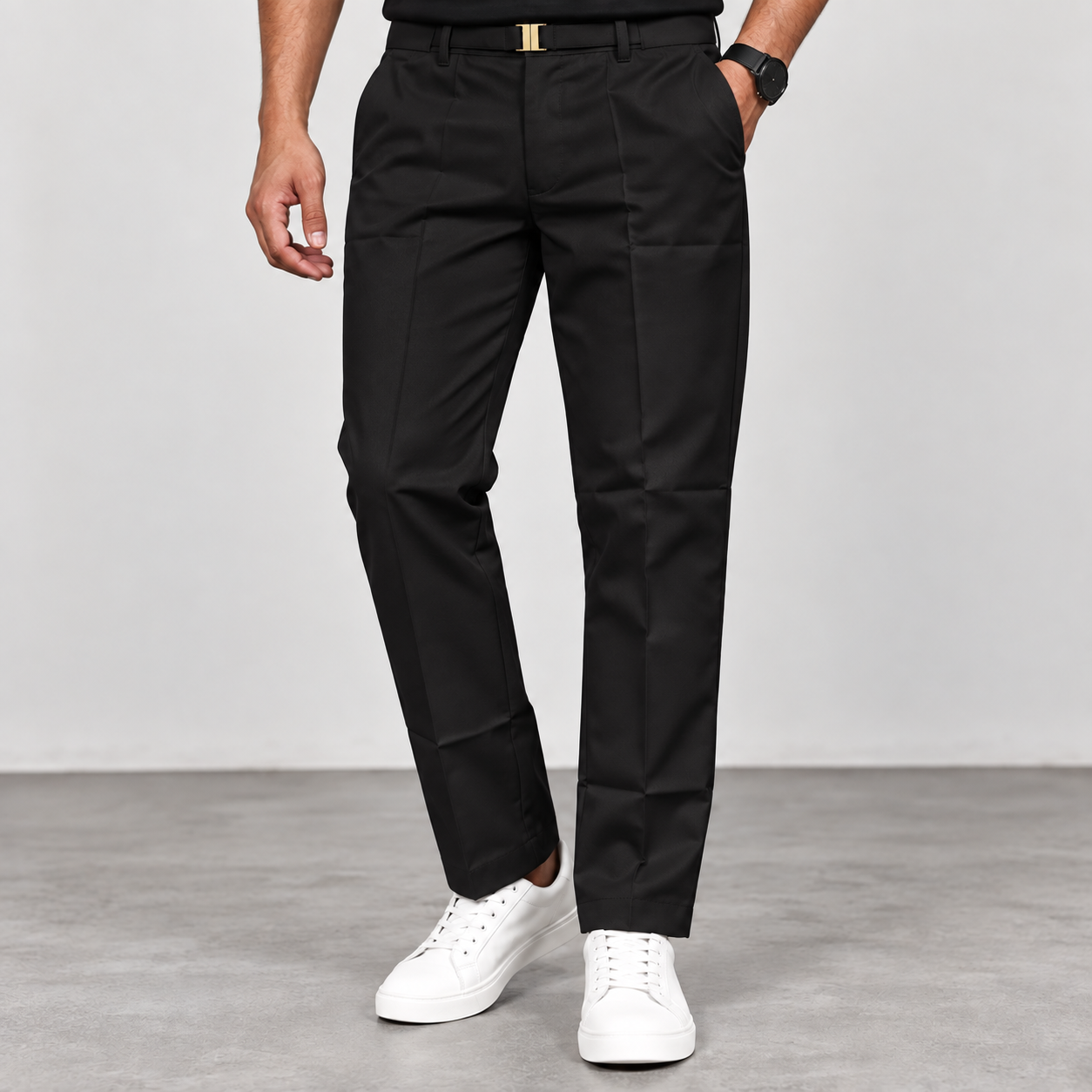 Premium quality Korean gurkha polo fit pants buy @450 rs only (Black) [GM3]
