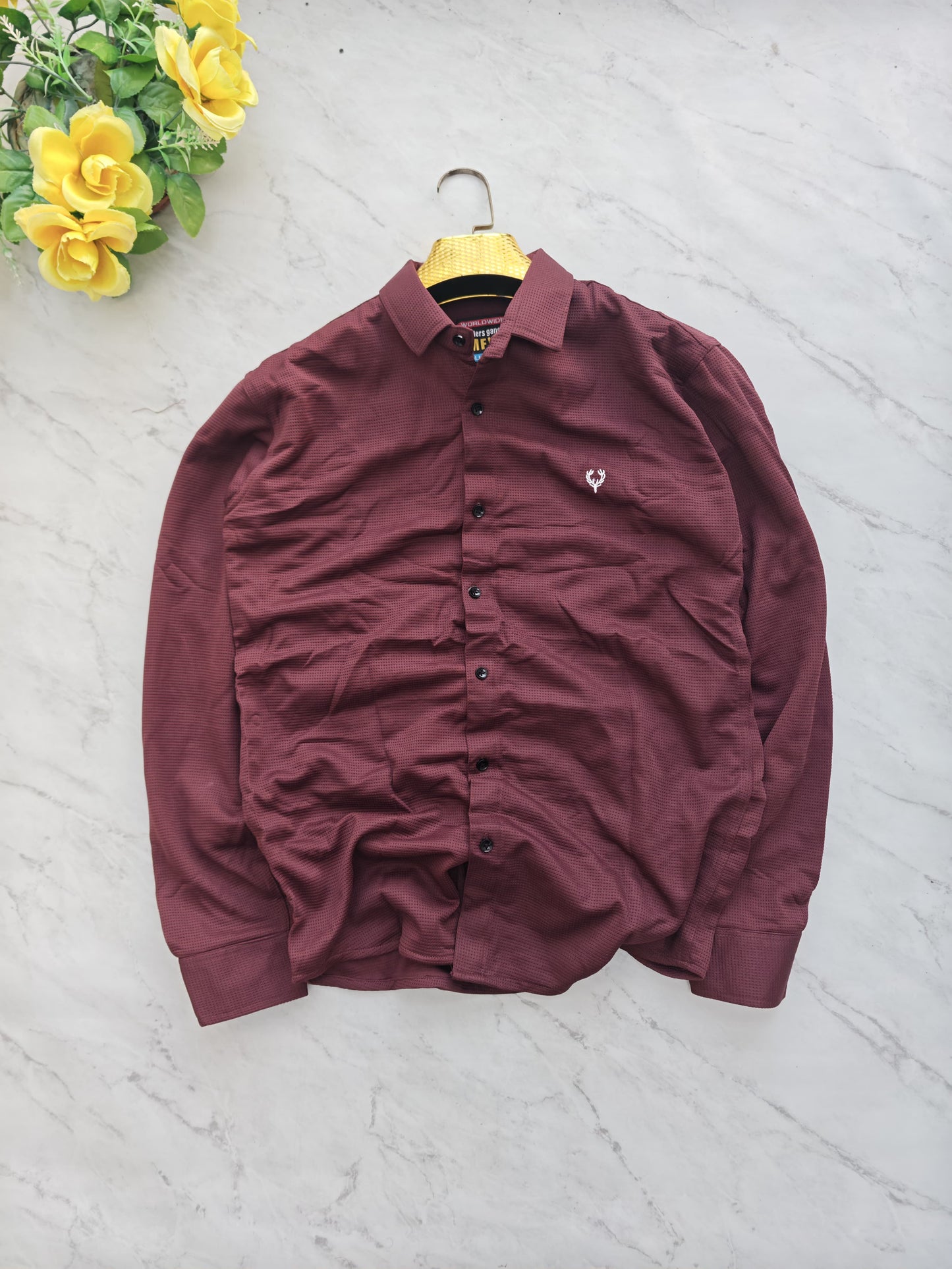 2 in 1 combo Micro waffle shirts + peanut fabric polo fit pants combo buy @550 rs only