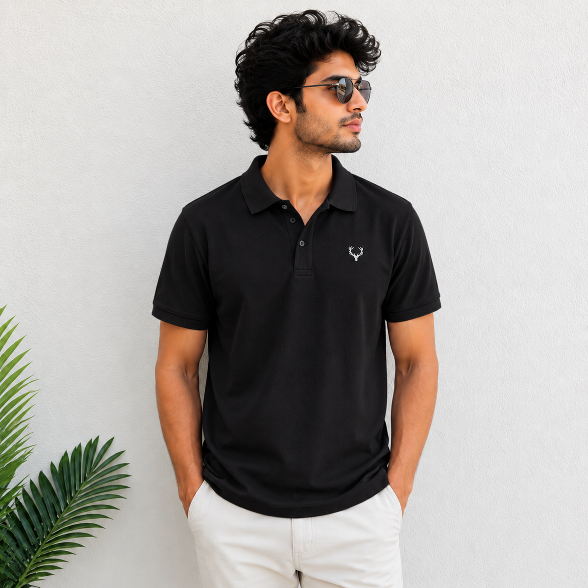 MFW mars polo collar Tshirt 1 pc @199 and 3 pcs @ 499[Black]