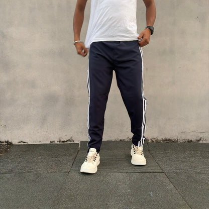 NS 3 Line paper track pants buy 3 pcs @499 (Navy normal fit)