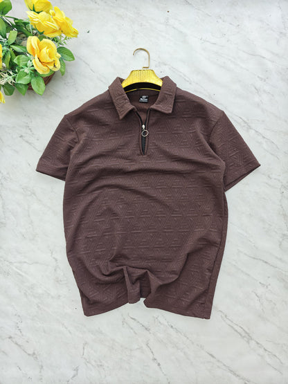 Mfw Half sleeve zipper Tshirt 1 pc @199 and 3 pcs @ 499