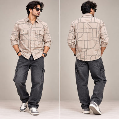2 in 1 Combo MFW double pocket shirts + 6 pocket mom fit jeans pant buy @600 rs