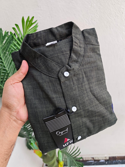 MFW Chinese collar Korean Lenin shirts Single pcs @299 and Buy 4 pcs combo @999
