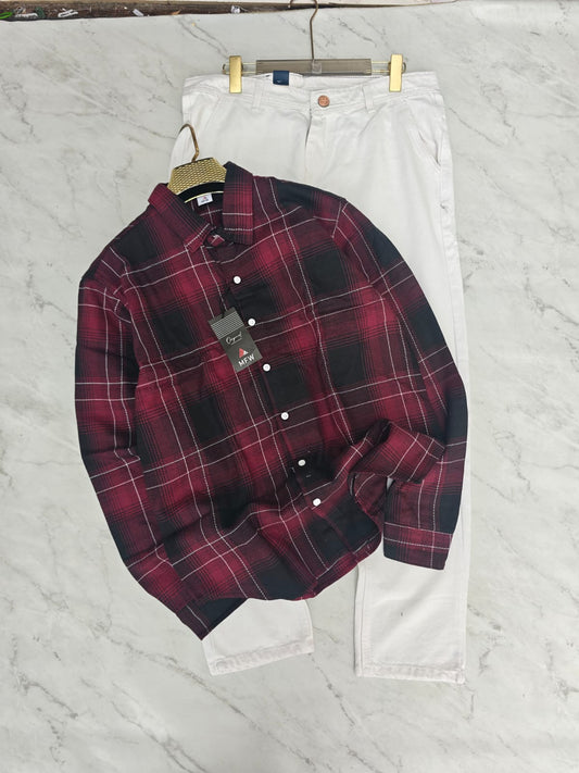 2 in 1 combo MFW checked shirts + mom fit jeans pant buy @600 rs only