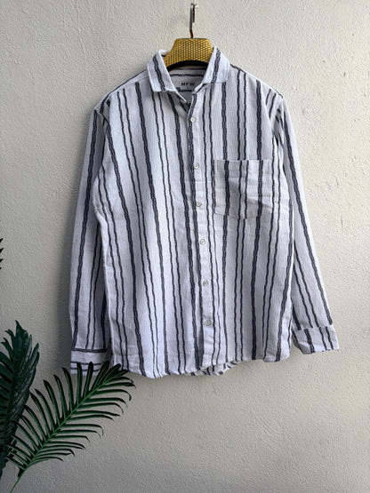 MFW Men's full sleeve Textured Cotton Shirts single pcs @299 and Buy 4 pcs combo @999