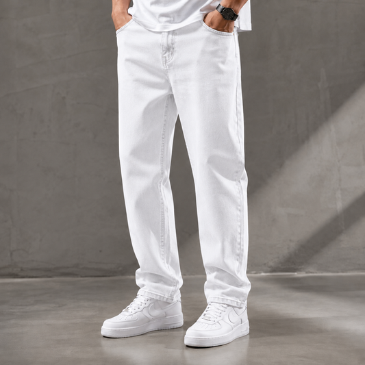MFW plain mom fit jeans pant single pcs @350 and Buy 3 pc combo @999[White]