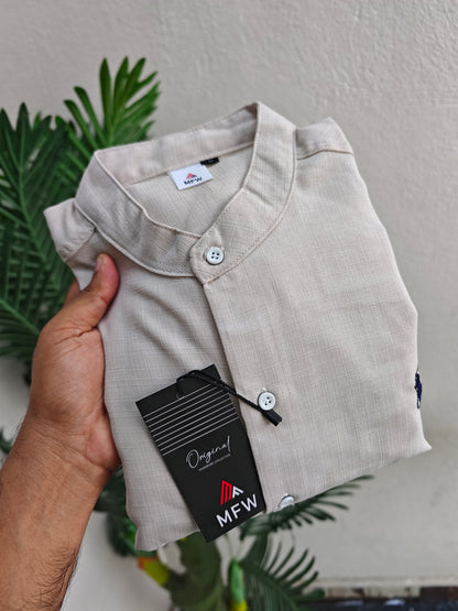 MFW Chinese collar Korean Lenin shirts Single pcs @299 and Buy 4 pcs combo @999