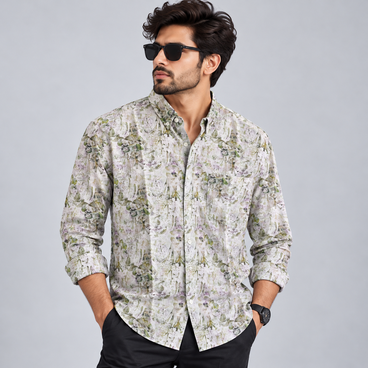 MFW viscose full sleeve printed shirts Single pcs @299 and Buy 4 pcs combo @999 [New]