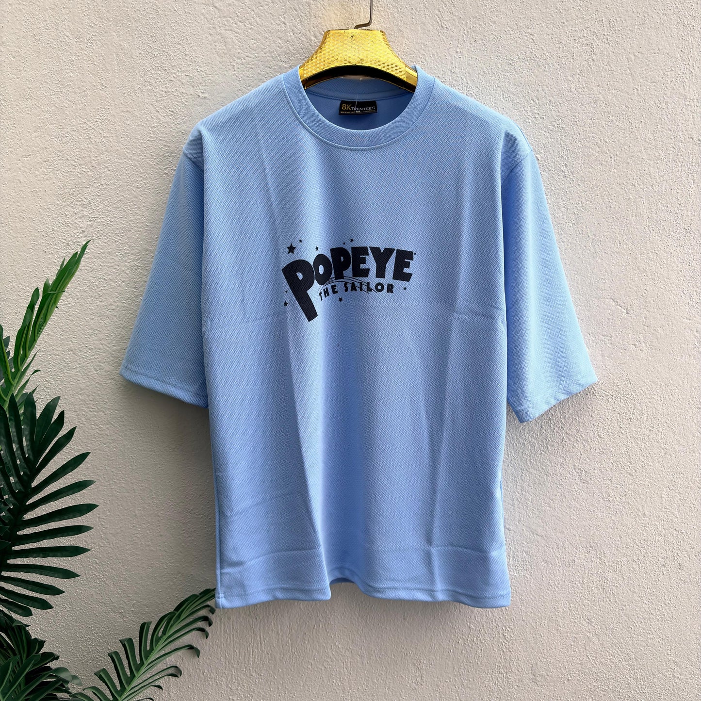 Popeye design Round neck Front and back Printed droup shoulder Tshirt 1 pc @199 and 3 pcs @ 499