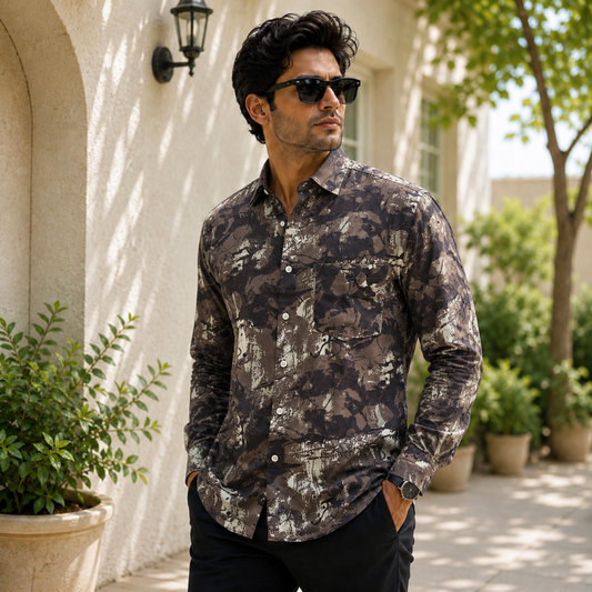 Men's Full sleeve Imported viscose printed Shirts single pcs @350 and Buy 3 pc combo @999