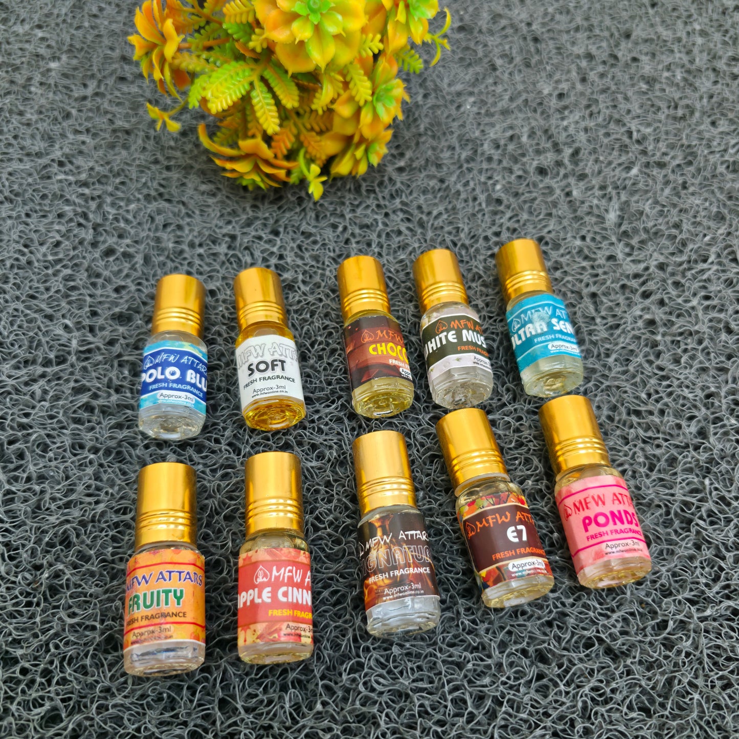 10 in 1 combo MFW Attar pack of 10 flavour attar buy @200 only