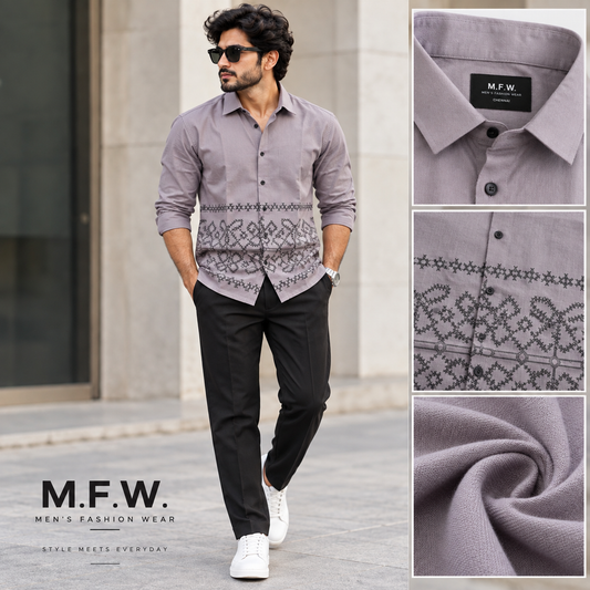 2 in 1 Combo MFW bottom printed shirts + Twill fabric polo fit pants buy @600 rs only