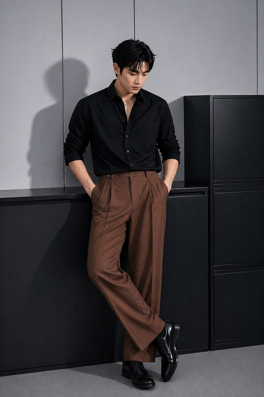 Mfw Premium Korean baggy pants single pcs @450 and Buy 3 pcs combo @1200rs (Brown)