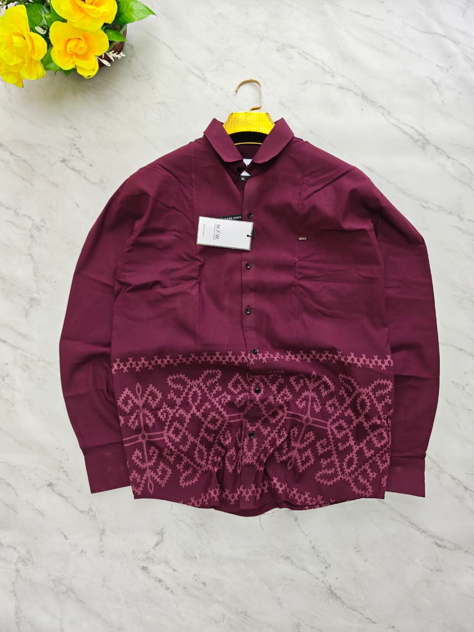 MFW border printed shirts Single pcs @299 and Buy 4 pcs combo @999 [D2]