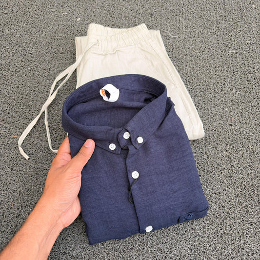 2  in 1 combo Old money lenin shirts + Lenin pants combo buy @600 only