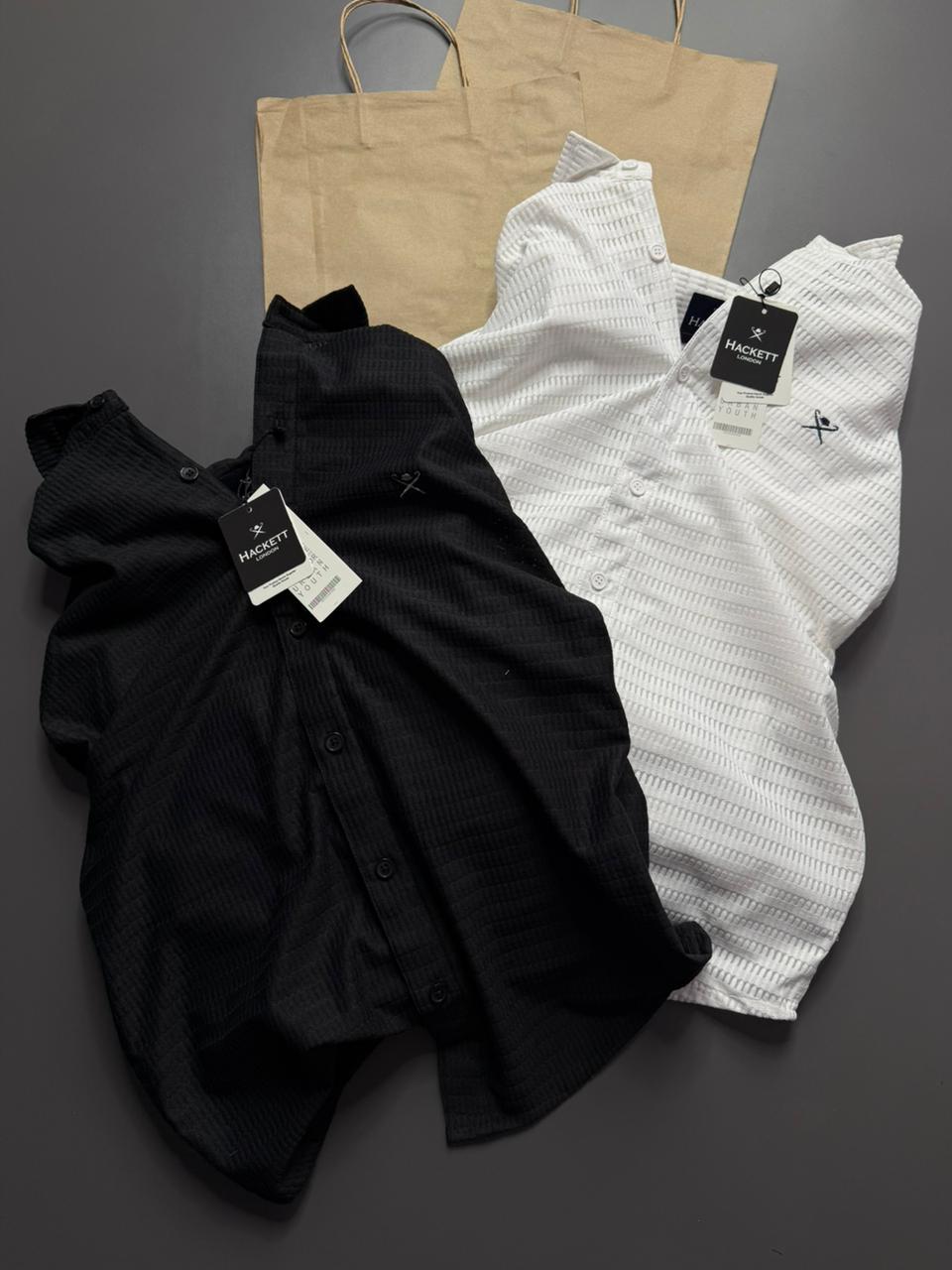 2 in 1 combo Netted fabric shirts buy 2 pcs combo @499( Design 1 )