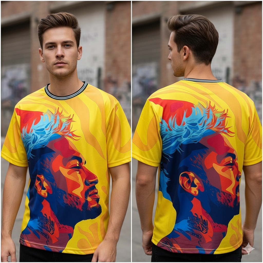 Men's premium Half sleeve football front and back print jersey buy @200