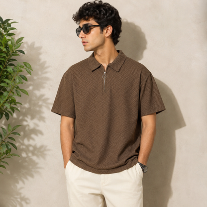 Mfw Half sleeve zipper Tshirt 1 pc @199 and 3 pcs @ 499