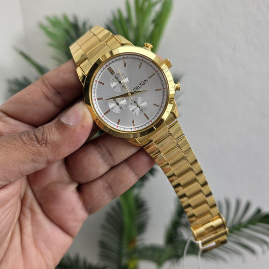 Mens most trendy Gold  strap watches @200